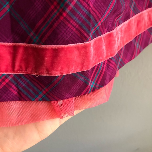 NWT Matilda Jane plaid a line skirt elastic waist. - Picture 3 of 6